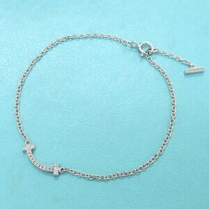 Tiffany & Co. T Smile Diamond Bracelet Mini